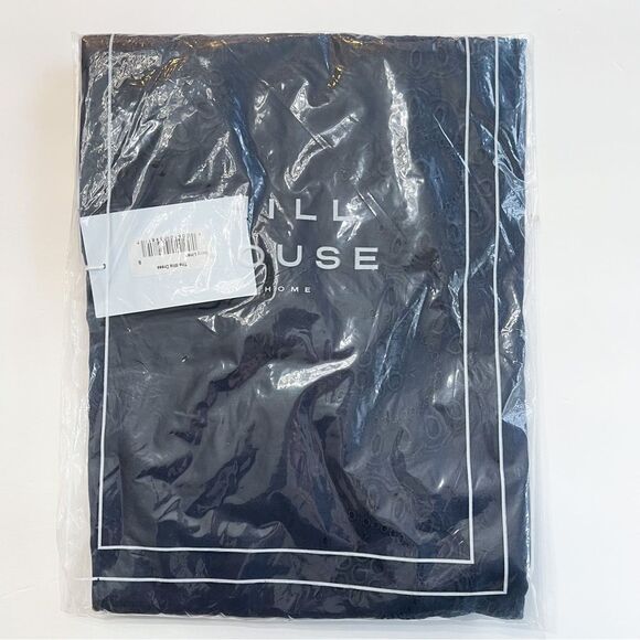 Hill House Milla Navy Linen One Shoulder Dress - Picture 4 of 5